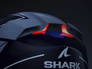 Cască Moto Integrală SHARK SKWAL i3 LINIK cu Lumini de Frână · Albastru Mat / Alb / Roșu 