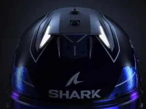 Cască Moto Integrală SHARK SKWAL i3 LINIK cu Lumini de Frână · Albastru Mat / Alb / Roșu 
