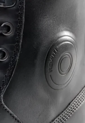 Ghete Moto Damă din Piele & Textil REVIT G-FORCE 2 H2O LADIES · Negru / Alb 