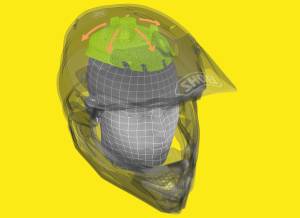 Cască Offroad SHOEI VFX-WR 06 Jammer TC-1 · Negru / Roșu / Alb 