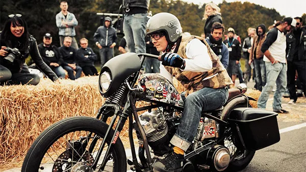 Video Cască Moto Open-Face SHOEI J.O CARBURETTOR TC-10 · Maro / Galben / Portocaliu 