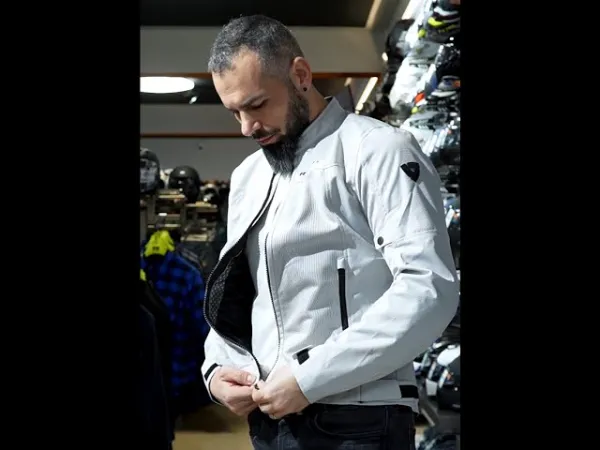 Video Geacă Moto de Vară din Textil REVIT ECLIPSE 2 · Nisipiu 