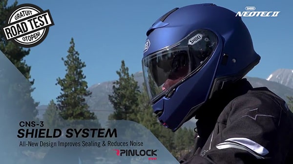 Video Cască Moto Flip-Up SHOEI NEOTEC-II JAUNT TC-5 · Negru / Gri 