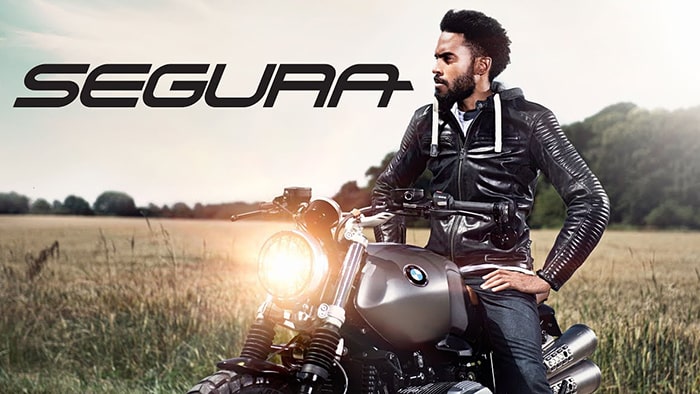 Video Mănuși Moto din Piele & Textil SEGURA TRAXX · Negru / Roșu 