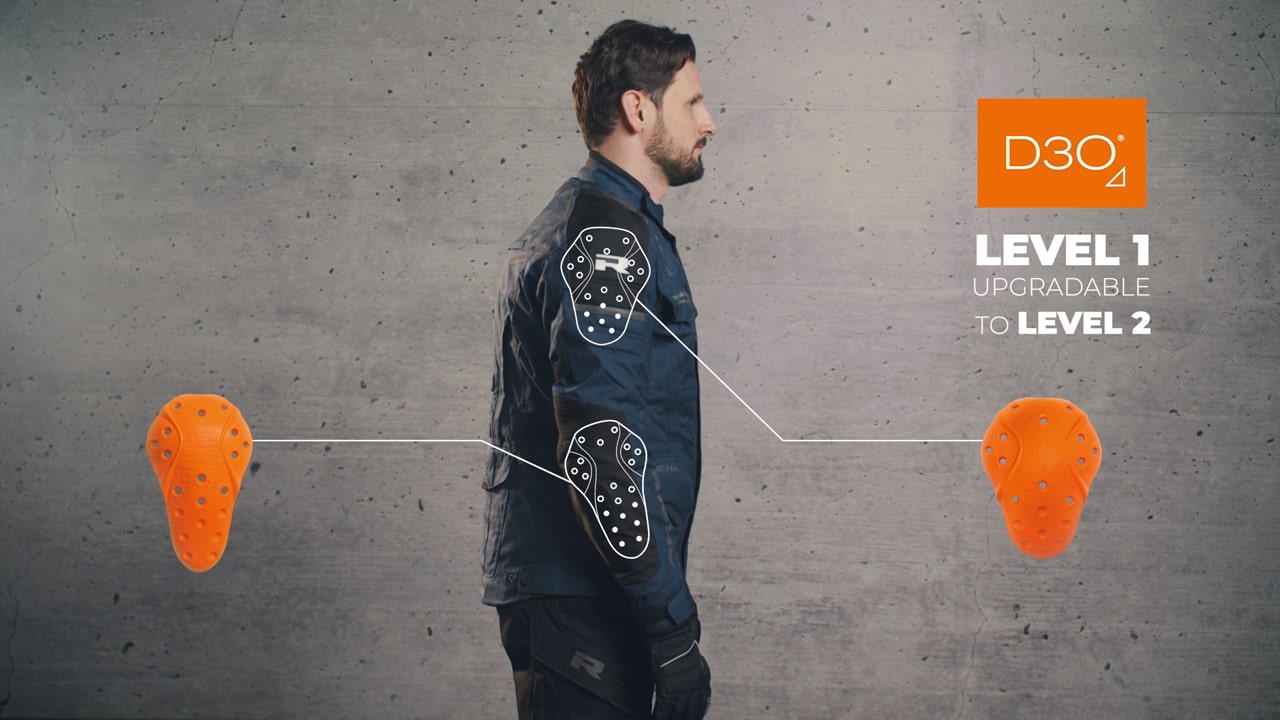 Video Geacă Moto din Textil RICHA TOUAREG 2 · Gri / Negru 